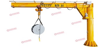 bzd型旋臂吊主要技术参数